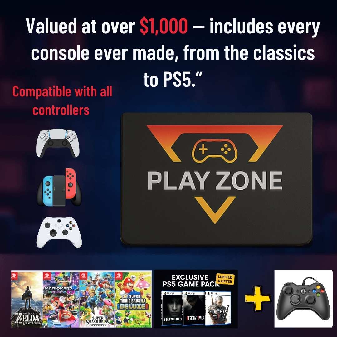 PlayZone™ All-in-One Plug and Play Gaming System